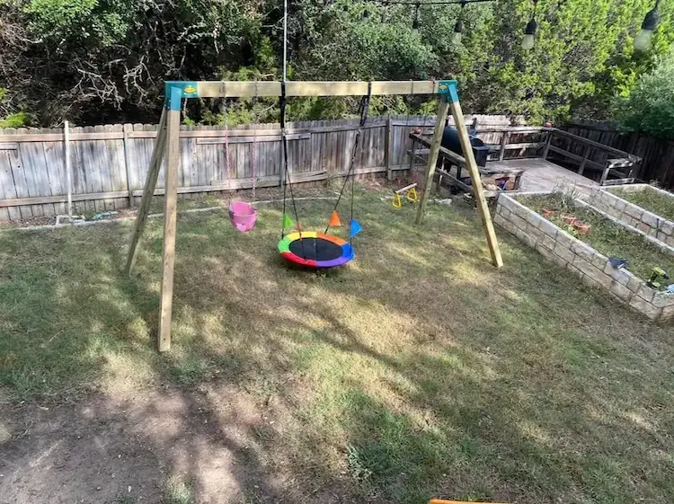 Premium backyard turf installation